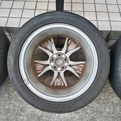 【直接渡せる方】スバル エクシーガ純正ホイール、タイヤセット４本　215/50/17　5穴PCD100の画像