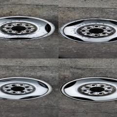 12インチ 12×4.00B 鉄チン4本セット④ 145R12 6PRなどに スタッドレスタイヤ・塗装用にどうぞ※引き取り又は待ち合わせの画像