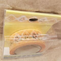 未使用猫柄ストラップとマスキングテープのセットの画像