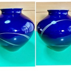 香蘭社 瑠璃金彩 蘭図花瓶 １個の画像