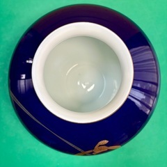 香蘭社 瑠璃金彩 蘭図花瓶 １個の画像