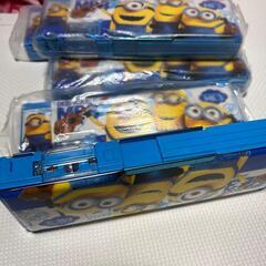 筆箱 小学生男の子、ミニオン柄両面 箱型 ペンケース 入学準備 鉛筆削りの画像
