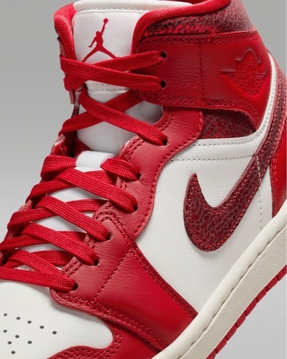 未使用 AJ1 Mid SE WMN SailVarsRedTeRed 24cm ナイキ エアジョーダン1 赤 レッド