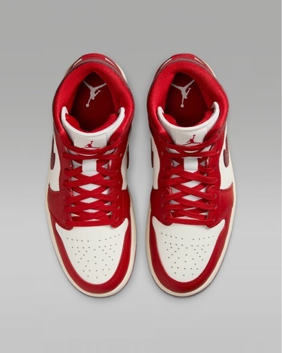 未使用 AJ1 Mid SE WMN SailVarsRedTeRed 24cm ナイキ エアジョーダン1 赤 レッド