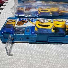筆箱 小学生男の子、ミニオン柄両面 箱型 ペンケース 入学準備 鉛筆削りの画像