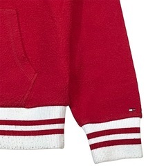 Tommy Hilfiger ハーフジップパーカー Lフリース古着トミーロゴ刺繍の画像