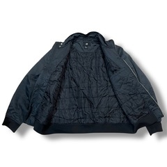 H&MジャケットLバイカー風防寒着ブラック黒レトロ古着ポケットつきの画像