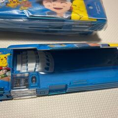 筆箱 小学生男女の子、ポケモン柄両面箱型 ペンケース 入学準備 鉛筆削りの画像