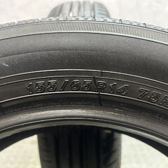 ZERIOUS 155/65R14 14インチ 夏タイヤ 2本 22～24年製 バリ溝 アルト ミライース デイズルークス ワゴンR タント N-ONE等　(KTA407)クレジットカード QRコード決済可能の画像