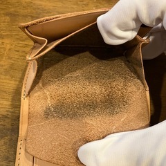 レザー　コンパクト財布　ミニウォレットの画像