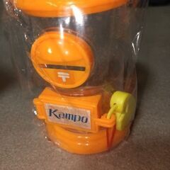 かんぽ　レトロ貯金箱の画像