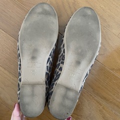 【美品】 23.5㎝　ラウナレア Launa lea レオパード柄バレエシューズの画像