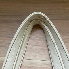 バイカラーのトートバッグ　手提げ鞄の画像