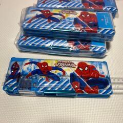 筆箱 小学生男の子、スパイダーマン 柄両面 箱型 ペンケース 入学準備 鉛筆削りの画像