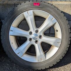 スタッドレスタイヤ4本セット 17インチ スバル純正ホイールの画像