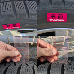 スタッドレスタイヤ4本セット 17インチ スバル純正ホイールの画像