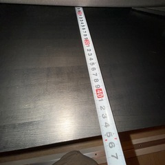 テレビ台　ガラス×BLACK木目の画像