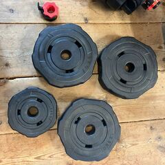 ダンベルにもバーベルにもなる可変式ダンベル20kg×2個セット（計40kg）の画像