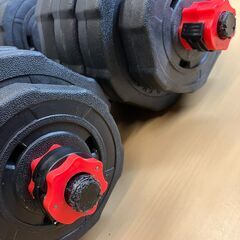 ダンベルにもバーベルにもなる可変式ダンベル20kg×2個セット（計40kg）の画像