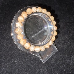 ブラウンマザーオブパール（真珠母貝）8mmブレスレット☪️15cmの画像