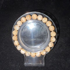 ブラウンマザーオブパール（真珠母貝）8mmブレスレット☪️15cmの画像