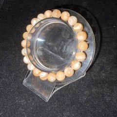 ブラウンマザーオブパール（真珠母貝）8mmブレスレット☪️15cmの画像