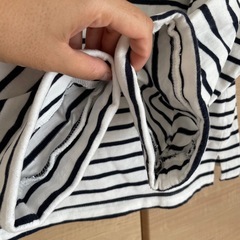 ハニーズ　七分袖カットソー　Ｍ　ボーダートップスの画像