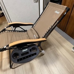 【お譲りします】Coleman(コールマン) チェア インフィニティチェアマックス ベージュ フルリクライニング の画像