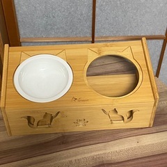猫用品 中古 自動給餌器 餌台の画像