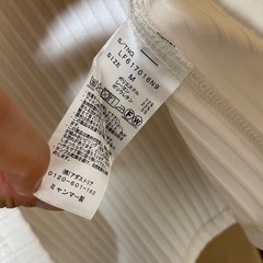 ローリーズファーム　リブカットソー　ゆったりＭ　オフホワイトの画像