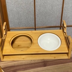 猫用品 中古 自動給餌器 高さ調整 餌台の画像