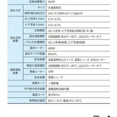 温水洗浄便座　　の画像