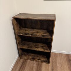 3段木製ラックの画像