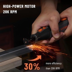 新品　Katerk ミニリューター 28000RPM/min コードレス Type-C充電式 70点セット付きの画像