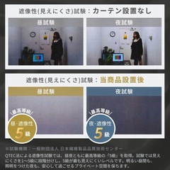 レースカーテン 2枚組 昼も夜も見えにくい UVカット率99％以上 高遮像 透けない プライバシー保護 日焼け防止 省エネ 遮熱 断熱 保温 おしゃれ 上質素材 シンプル 洗える アジャスター フック付き（幅100cm×丈176cm・高機能レースカーテン2枚組）の画像