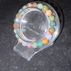 インディアンアゲート8mmブレスレット☪️15.5cmの画像