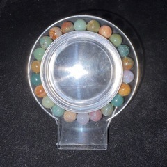 インディアンアゲート8mmブレスレット☪️15.5cmの画像