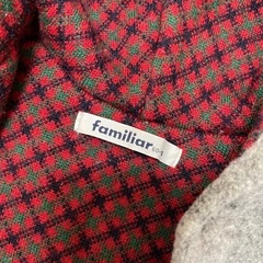 familiar ポンチョ ダウンの画像