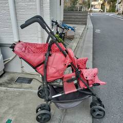 双子用ベビーカー０円の画像