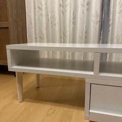 テレビ台　伸縮　木製の画像