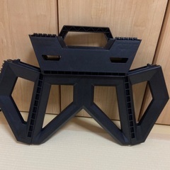 折りたたみ椅子、スツール、踏み台　黒の画像