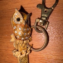 GYP1201 幸せのふくろう　バッグキークリップ 　インナーキーホルダー　クリップの画像