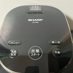 SHARP シャープ 炊飯器 KS-CF05A ブラック　2020ねんしき年式 の画像