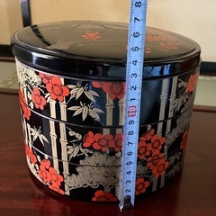 美品　丸型　松竹梅　3段重箱の画像