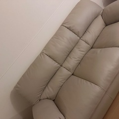 ニトリNシールド 3人掛けソファ ベージュ(定価約9万円) グッドデザイン賞受賞の画像