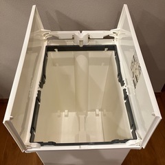 ゴミ箱 45L 白 ペダルオープン式の画像