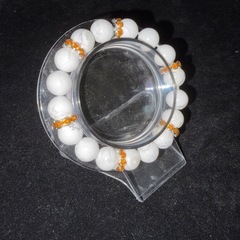 ハウライト（マグネサイト）10mmブレスレット☪️14cmの画像