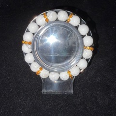 ハウライト（マグネサイト）10mmブレスレット☪️14cmの画像