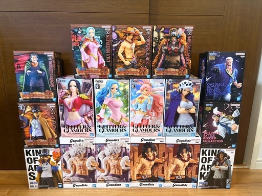 【新品未開封】ワンピース　ビビ　ハンコック　しらほし　ルフィ　ロー　エース　ガープ　コビー　クザン　サボ　ティーチ　他セット