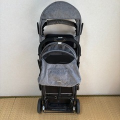 KATOJI 二人乗りベビーカー　縦型　カトジーの画像